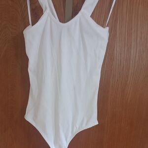 Elegant White Womans' Bodysuit